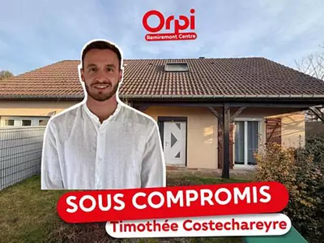 Saint Etienne lès Remiremont 88200 Achat / Vente maison 5 pièces t5 jardin terrasse