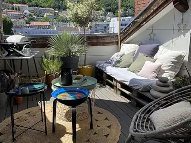 Saint Étienne 42000 Achat / Vente appartement 4 pièces t4 au dernier étage