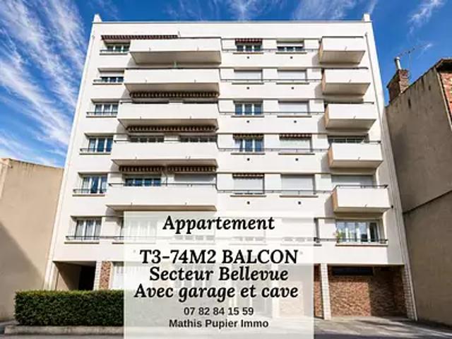 Saint Étienne 42100 Achat / Vente appartement 3 pièces t3 cave