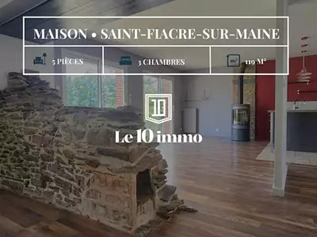Saint Fiacre sur Maine 44690 Achat / Vente maison 5 pièces t5 terrasse parking