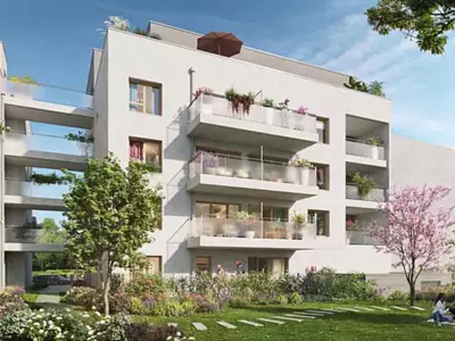 Saint Fons 69190 Programme neuf appartement neuf à vendre t2 BBC Pinel