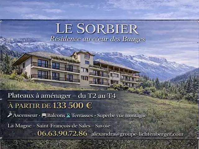 Saint François de Sales 73340 Achat / Vente appartement 2 pièces t2