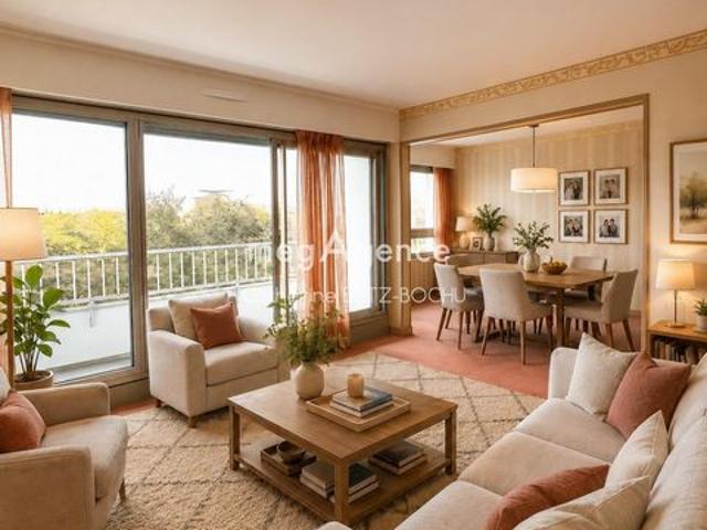 Saint Gratien – Résidence recherchée Les Cyclades Appartement familial 6 pièces – 110 m² Carrez – 4 chambres – Box