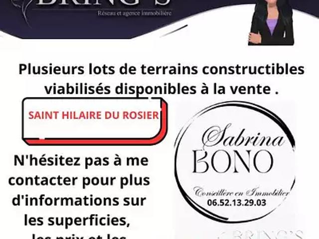 Saint Hilaire du Rosier 38840 Achat / Vente terrain