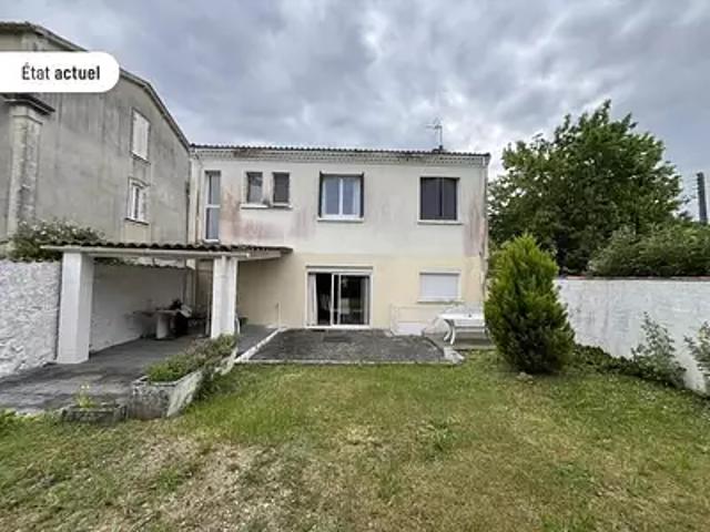 Saint Jean d'Angély 17400 Achat / Vente maison 6 pièces t6 au dernier étage