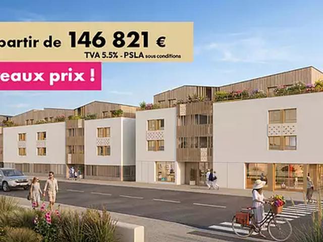 Saint Jean de Monts 85160 Programme neuf appartement neuf à vendre t2 TVA 5,5%