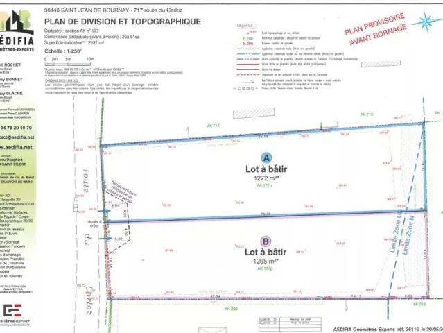 Saint Jean de Bournay Vente Terrain 38