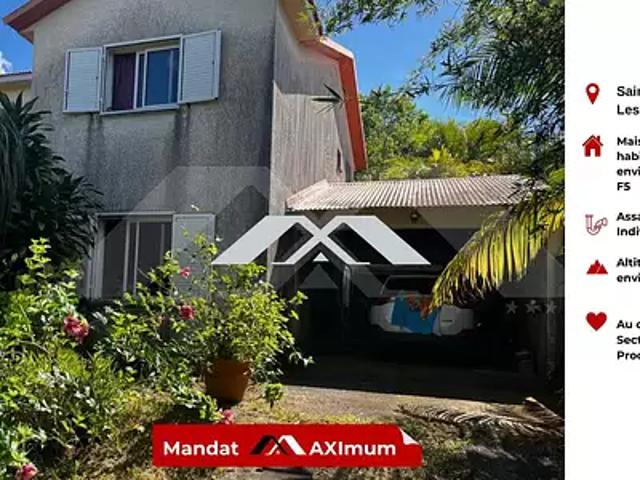 Saint Joseph 97480 Achat / Vente maison 5 pièces t5 terrasse parking