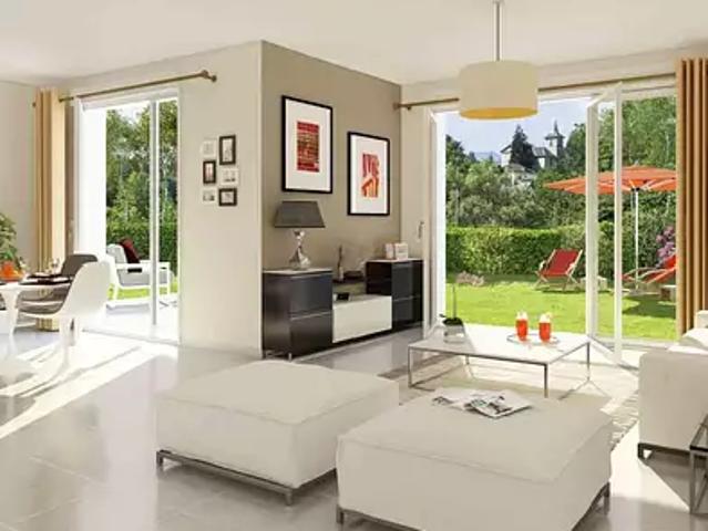 Saint Julien en Genevois 74160 Achat / Vente appartement 3 pièces t3 au dernier étage balcon