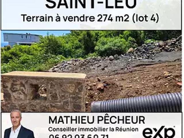 Saint Leu 97424 Achat / Vente terrain