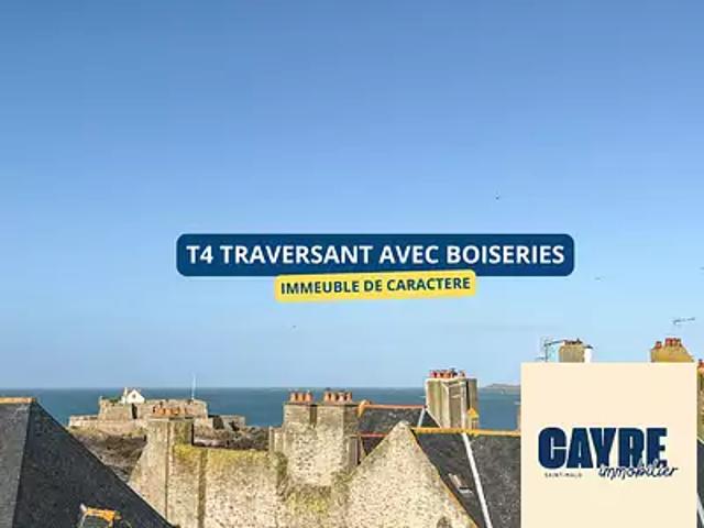 Saint Malo 35400 Achat / Vente appartement 4 pièces t4 au dernier étage