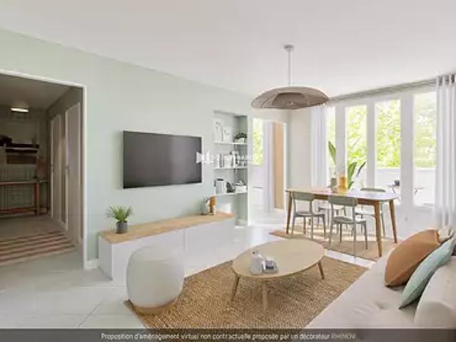 Saint Martin d'Hères 38400 Achat / Vente appartement 2 pièces t2 au dernier étage cave