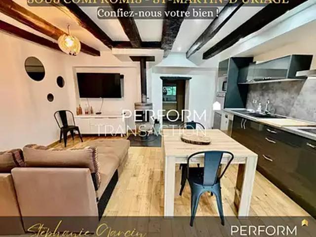 Saint Martin d'Uriage 38410 Achat / Vente appartement 2 pièces t2