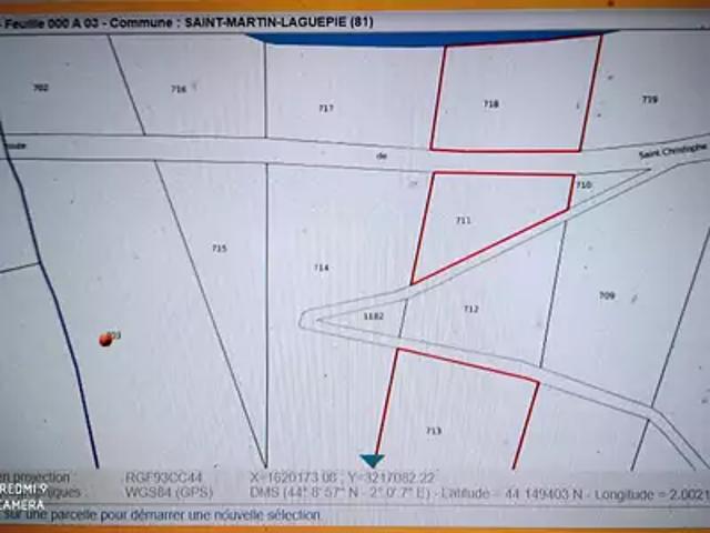 Saint Martin Laguépie 81170 Achat / Vente terrain au dernier étage