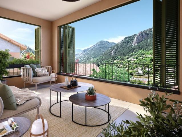 Saint Martin Vésubie MAGNIFIQUE T3 REZ DE JARDIN DE 68M² AVEC 38M² D'EXTERIEUR VUE SUR LA COLLINE 70 m²