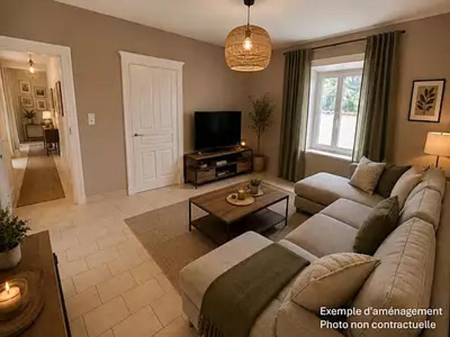 Saint Maurice de Gourdans 01800 Achat / Vente maison 4 pièces t4 au dernier étage