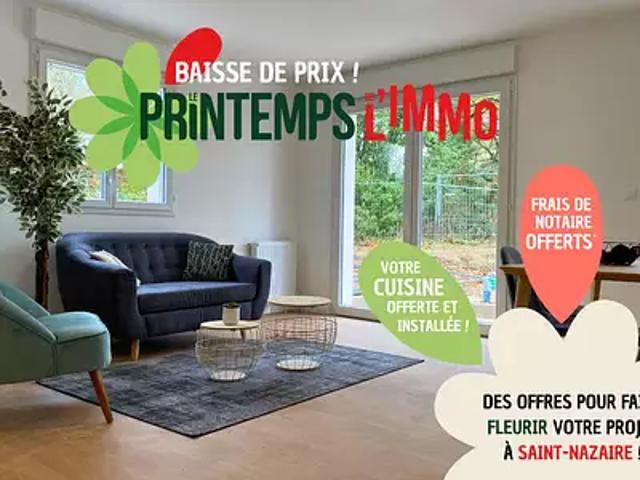 Saint Nazaire 44600 Programme neuf appartement neuf à vendre t3 PTZ+ TVA 5,5%