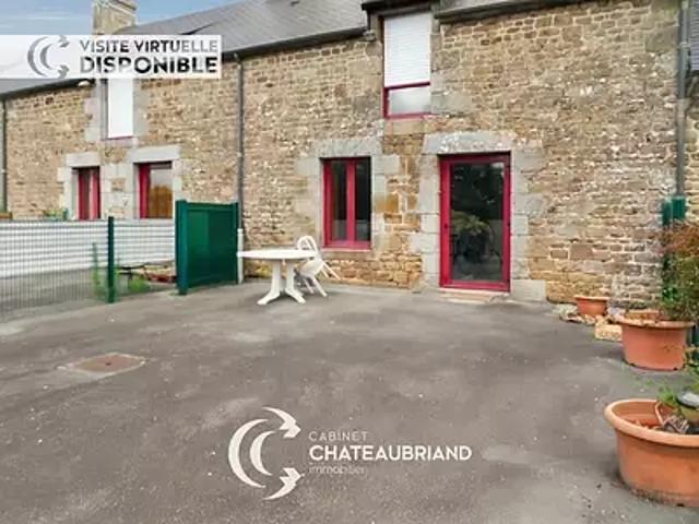 Saint Ouen des Alleux 35140 Location maison 3 pièces t3 au dernier étage terrasse