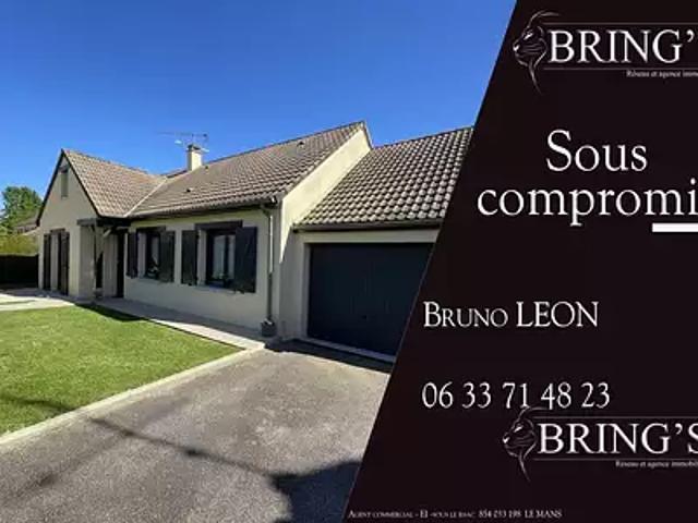 Saint Paterne Le Chevain 72610 Achat / Vente maison 4 pièces t4 terrasse parking