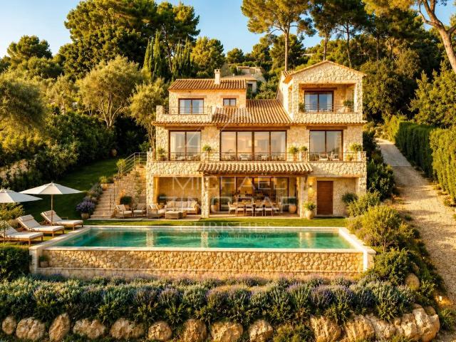 Saint Paul de Vence Villa premium avec vue panoramique mer et village