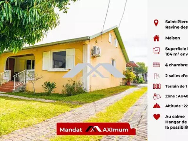 Saint Pierre 97410 Achat / Vente maison 5 pièces t5 terrasse