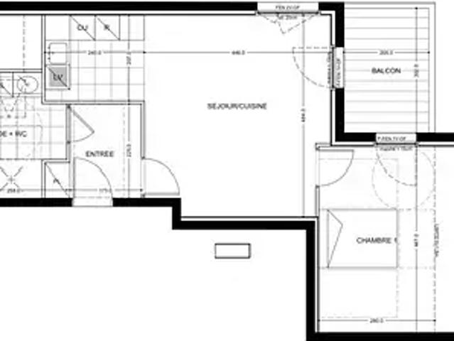 Saint Pierre du Perray 91280 Achat / Vente appartement 2 pièces t2 au dernier étage parking