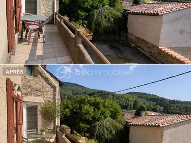 Saint Pons de Thomières 34220 Achat / Vente maison 6 pièces t6 terrasse cave