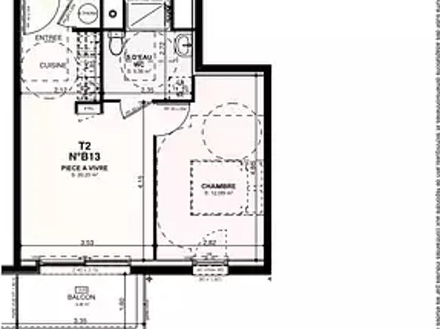 Saint Pol de Léon 29250 Achat / Vente appartement 2 pièces t2