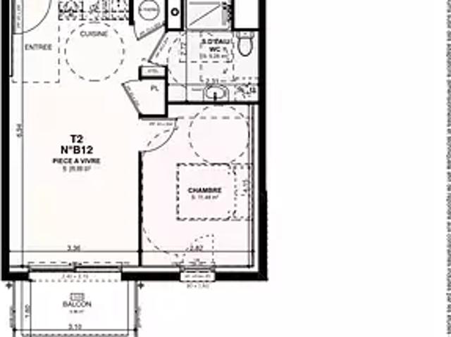 Saint Pol de Léon 29250 Achat / Vente appartement 2 pièces t2