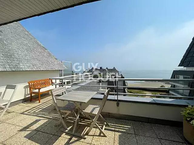 Saint Quay Portrieux 22410 Achat / Vente appartement 2 pièces t2 au dernier étage cave