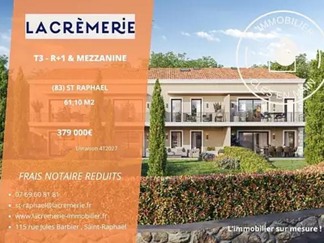 Saint Raphaël 83700 Achat / Vente appartement 3 pièces t3 au dernier étage