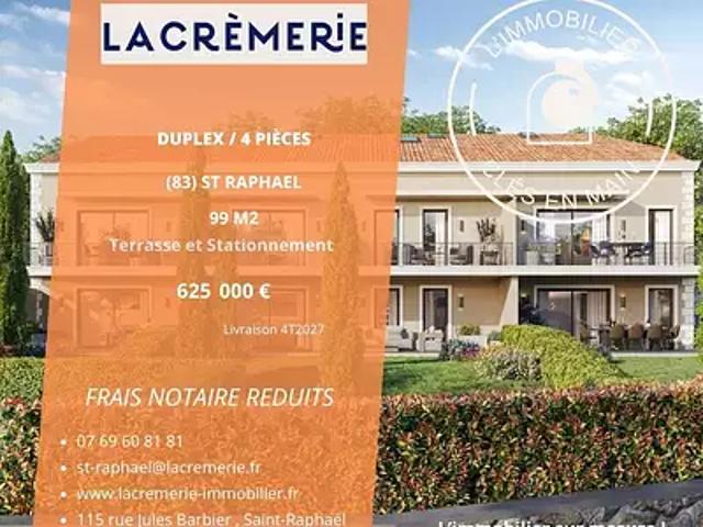 Saint Raphaël 83700 Achat / Vente appartement 4 pièces t4 au dernier étage terrasse