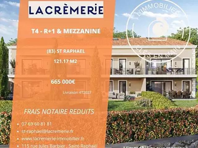 Saint Raphaël 83700 Achat / Vente appartement 4 pièces t4 au dernier étage terrasse