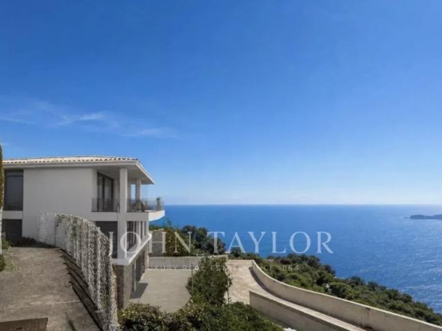 SAINT ROMAN FRONTIERE MONACO TERRAIN AVEC PERMIS PURGE DEUX VILLAS VUE MER GARAGES TOIT TERRASSE PISCINE