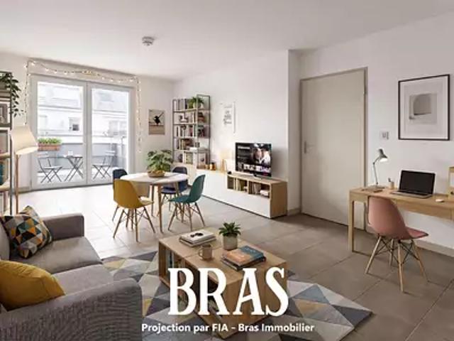 Saint Sébastien sur Loire 44230 Achat / Vente appartement 3 pièces t3 au dernier étage terrasse