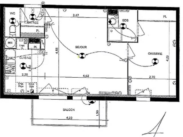 Saint Sébastien sur Loire 44230 Location appartement 2 pièces t2