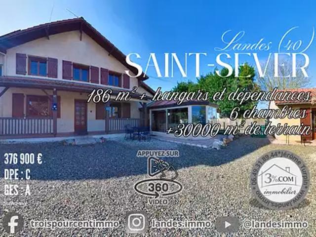 Saint Sever 40500 Achat / Vente maison 7 pièces t7