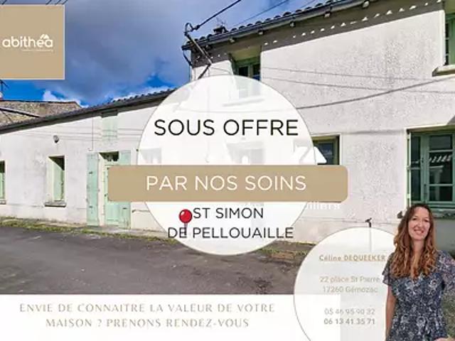 Saint Simon de Pellouaille 17260 Achat / Vente maison 5 pièces t5