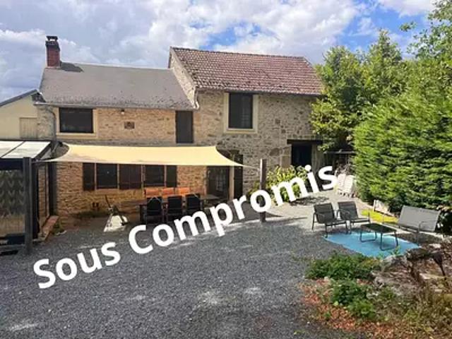 Saint Silvain sous Toulx 23140 Achat / Vente maison 8 pièces t8 au dernier étage piscine