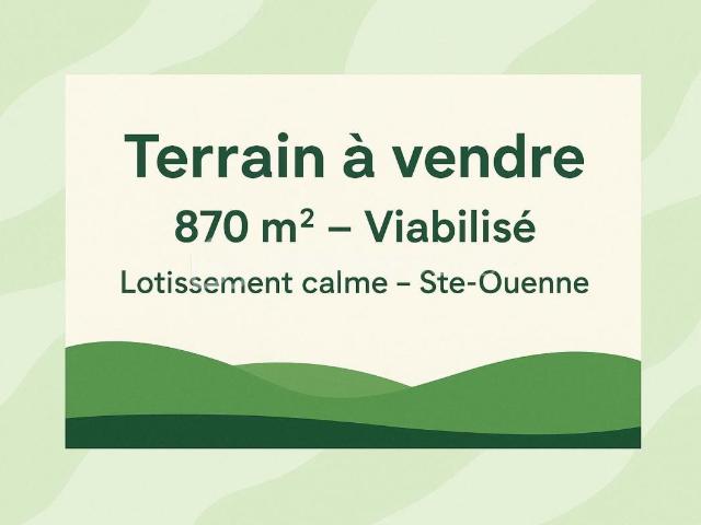 Sainte Ouenne Vente Terrain 79