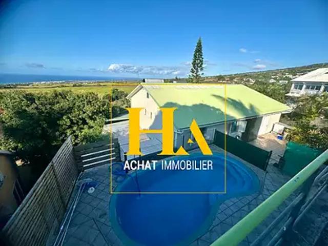 Sainte Marie 97438 Achat / Vente maison 6 pièces t6 piscine terrasse