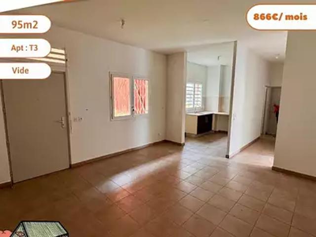 Sainte Marie 97438 Location appartement 3 pièces t3