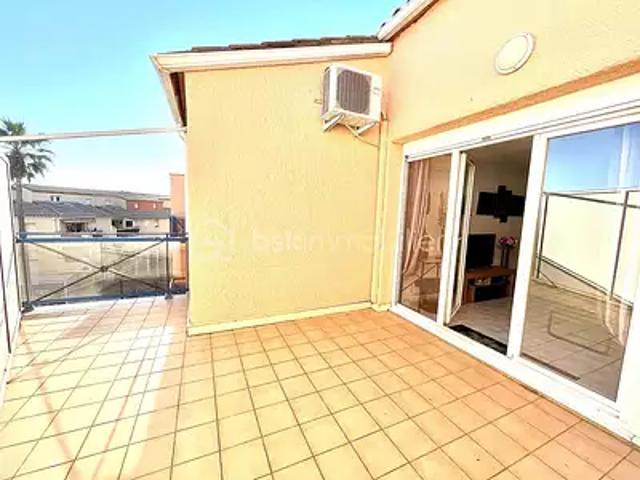 Sainte Marie la Mer 66470 Achat / Vente appartement 3 pièces t3 au dernier étage terrasse