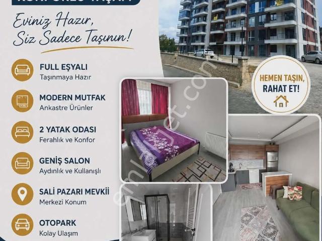 Salı Pazari Mevki Eşyalı 2+1 Kiralık Daire