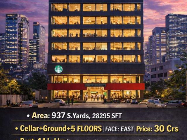 Sale of commercial property with Branded coffee shop and other tenants at Gachibowli main road