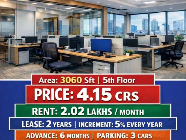Sale of commercial property with IT Company at Hitech city