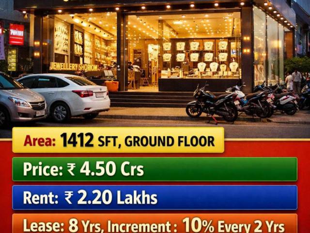 Sale of commercial property with Jewellery showroom at Dilsukhnagar main road