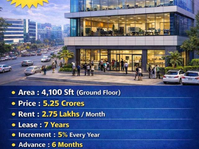 Sale of Commerical property with Educational Institute tenant at Hitech city
