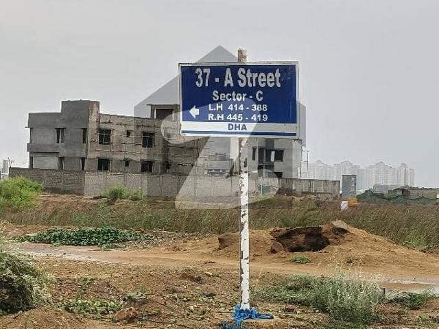 Sale 1000sqyds corner west open beach street 24, zone c, phase 8 dha karachi