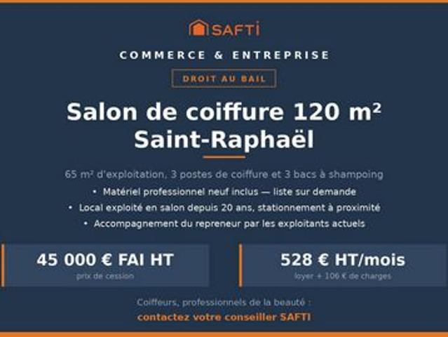 Salon de coiffure 120 m² — Saint Raphaël